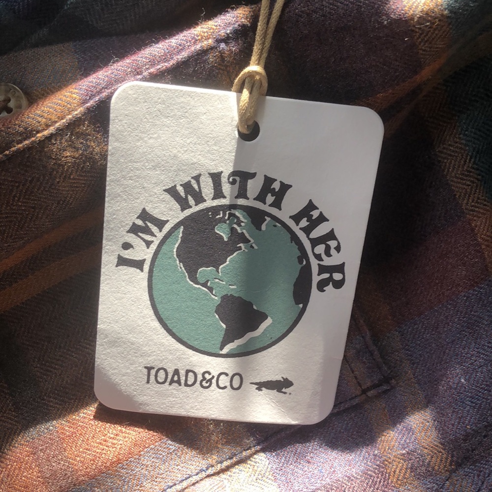 Toad&Co Plaid Shirt Dress - Blue and Brown - Picture 2 of 10